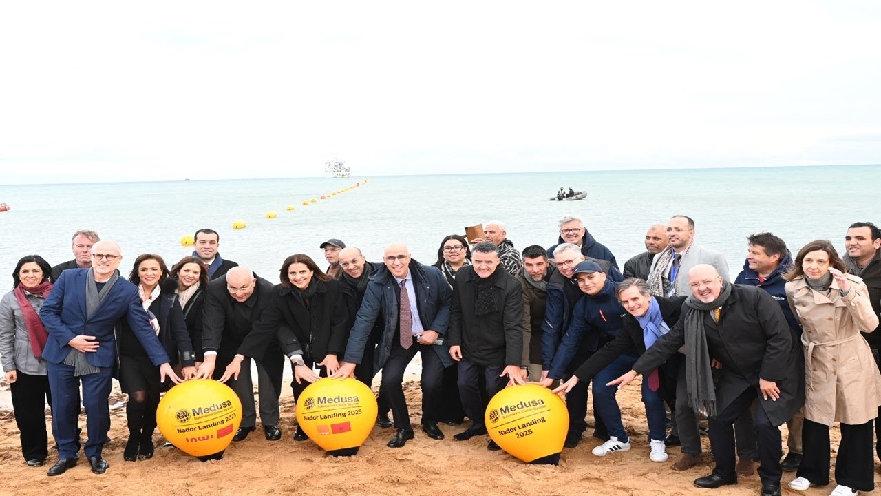 inwi et Orange Maroc accueillent leurs nouveaux câbles sous-marin MEDUSA reliant Nador à Marseille