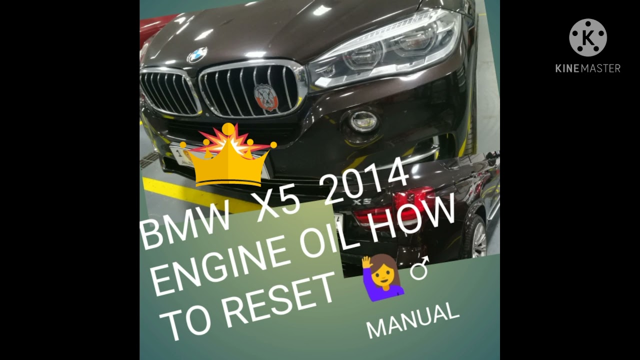 How to reset Engine oil & vehicle check BMW X5(F15)2013 to 2018 YouTube