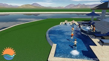 Custom Lake House with Modern Pool + Negative Edge Spa!!