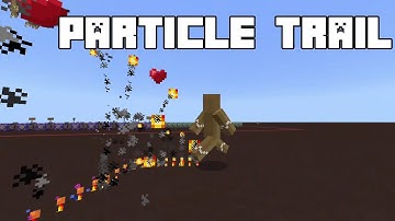 Minecraft Particle Trail Command Block Tutorial MCPE/win10/xBox Bedrock