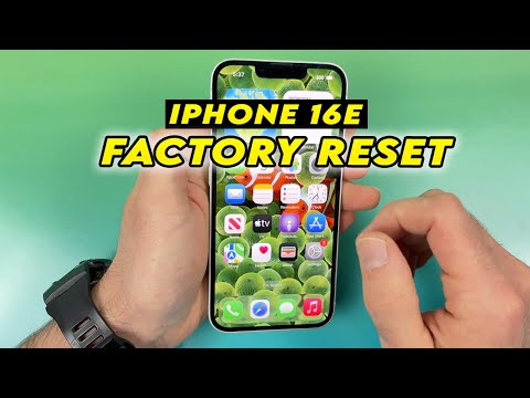 iPhone 16e : How to Factory Reset - step by step