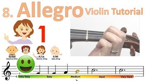 Allegro | Suzuki Violin book 1 | Notes & finger pattern tutorial on violin | HTP TV