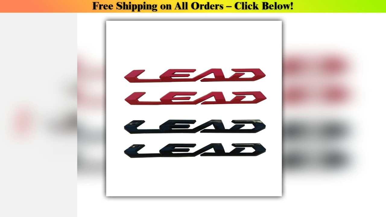 Motorcycle 3D Emblem Badge Decal Fuel Tank Sticker Tank Pad Protector Decal  For Honda LEAD125