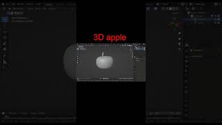 3D Apple In Blender