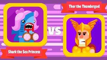 Bowmasters - Gameplay Walkthrough Part 30 - Shark The Sea Princess vs Thor The Thundergod