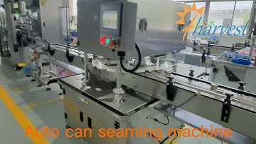 Automatic lid placement machine,can closing machine, metal lid sealing seaming machine,can seamer