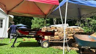 July Woodsplitting with The COMMISSIONER