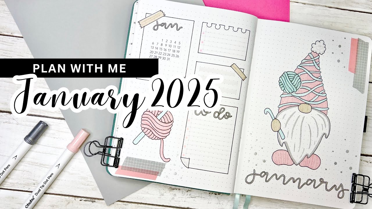 PLAN WITH ME || January 2025 Bullet Journal Setup ft. Ohuhu