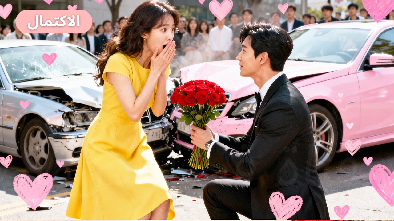 صدمت فتاة فقيرة سيارة فاخرة في أول يوم عمل، ولم تتوقع أن صاحبها CEO وقع في حبها ويدللها!