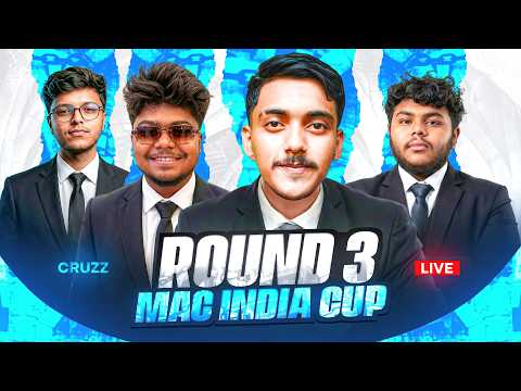 🛑[Live] MAC INDIA CUP S2 || ROUND 3 MAIN STAGE || DAY 1 || CRUZZ GAMING #freefirelive #mac
