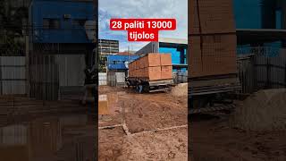 Chegou os tijolos #tijolos #construção #obra