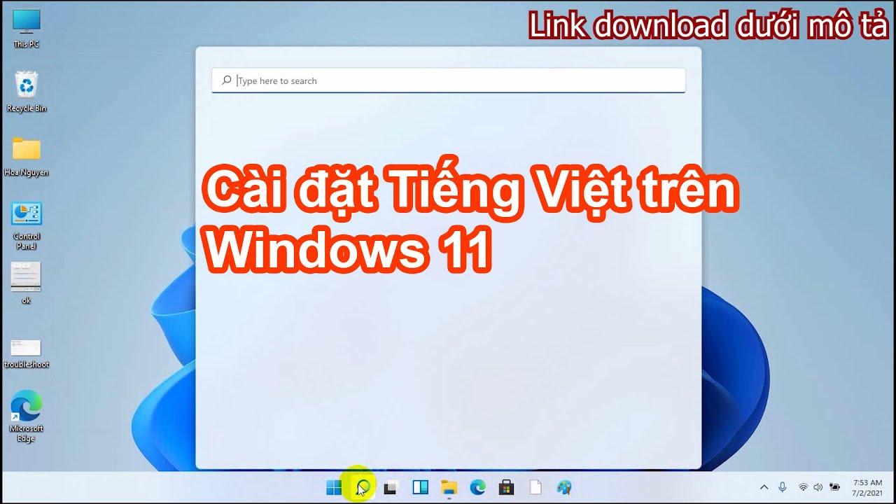 Cài đặt ngôn ngữ Tiếng Việt trên Windows 11 Pro, gói... - youtube