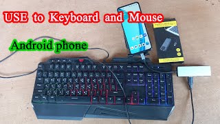 How to use a keyboard and mouse with an OTG cable on an Android