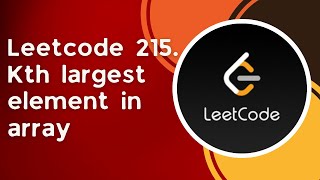 Kth largest element in array | c++ | leetcode 215 | priority queue | heaps