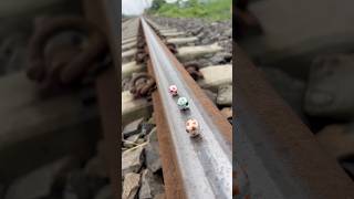 Chocolate ball 🥎 vs Train 🚂 what happened next..?