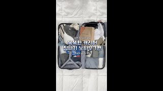 똑똑하게 여행 짐 싸는 노하우 1편 I 20인치 캐리어 I Pack with Me #shorts