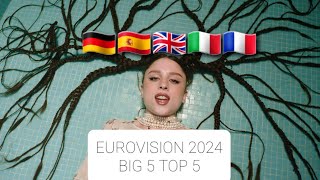 Eurovision 2024 | BIG 5 | MY TOP 5 with Ratings