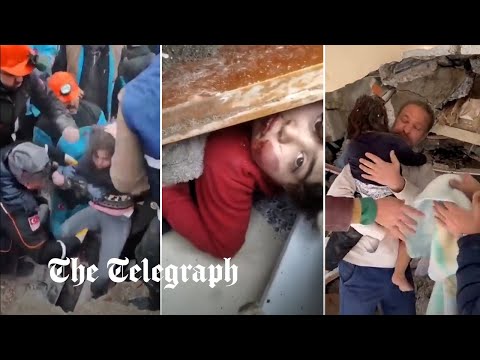 Turkey-syria earthquakes: rescuers pull children from the rubble as death toll nears 5,000