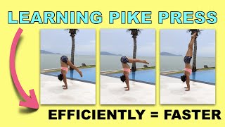 Safe + Effective Progressive Drills for Pike Press Handstand For Beginners