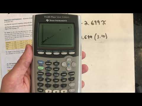 Graphing a Regression Line