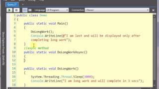 async await feature of C# (Code)