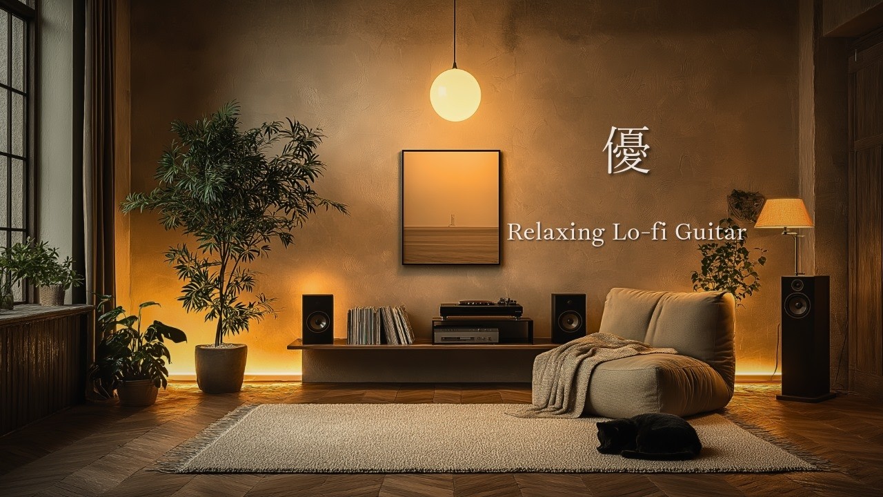 A Gentle Moment to Unwind Tonight 🌙Relaxing Lo-fi Guitar to Wind Down 🎸 [80 m]