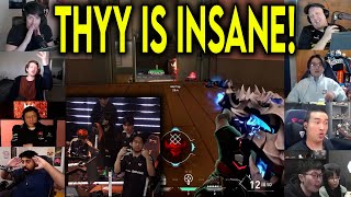 Valorant Streamers Reacts To FS Thyy INSANE 4k To Beat DRX In VCT