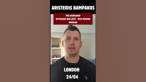 CityJS London - Aristeidis Bampakos