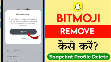 Snapchat Bitmoji Remove Kaise Kare | How To Remove  Bitmoji From Snapchat | Snapchat profile delete