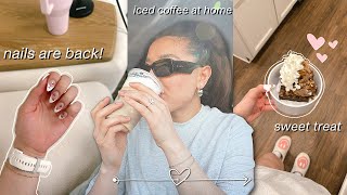 VLOG: NEW NAILS FINALLY, ICED COFFEE, MOM LIFE