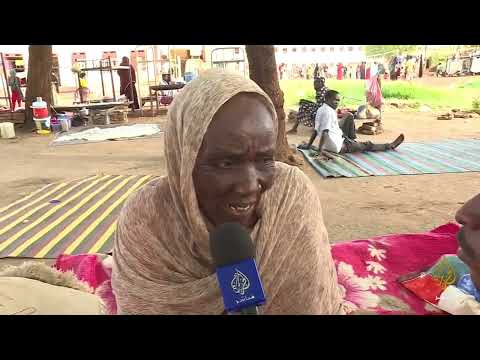 أوضاع النازحين في أحد مخيمات الإيواء بمدينة الحصاحيصا التابعة لولاية الجزيرة وسط السودان