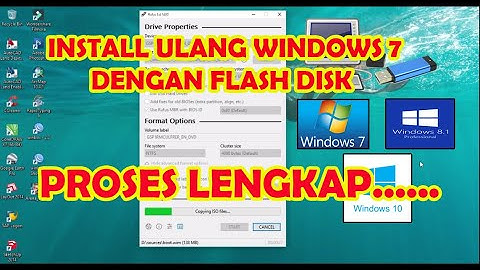 CARA INSTALL WINDOWS 7 DENGAN FLASHDISK
