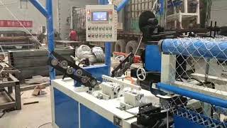 3m width full automatic double wire chain link machine whatsapp no：0086-15030130246 for us commucat