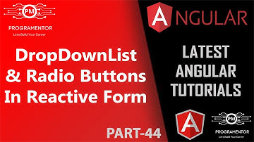 44 | Radio Button And Drop Down List In Reactive Forms Angular | Reactive Forms Angular (Hindi/Urdu)