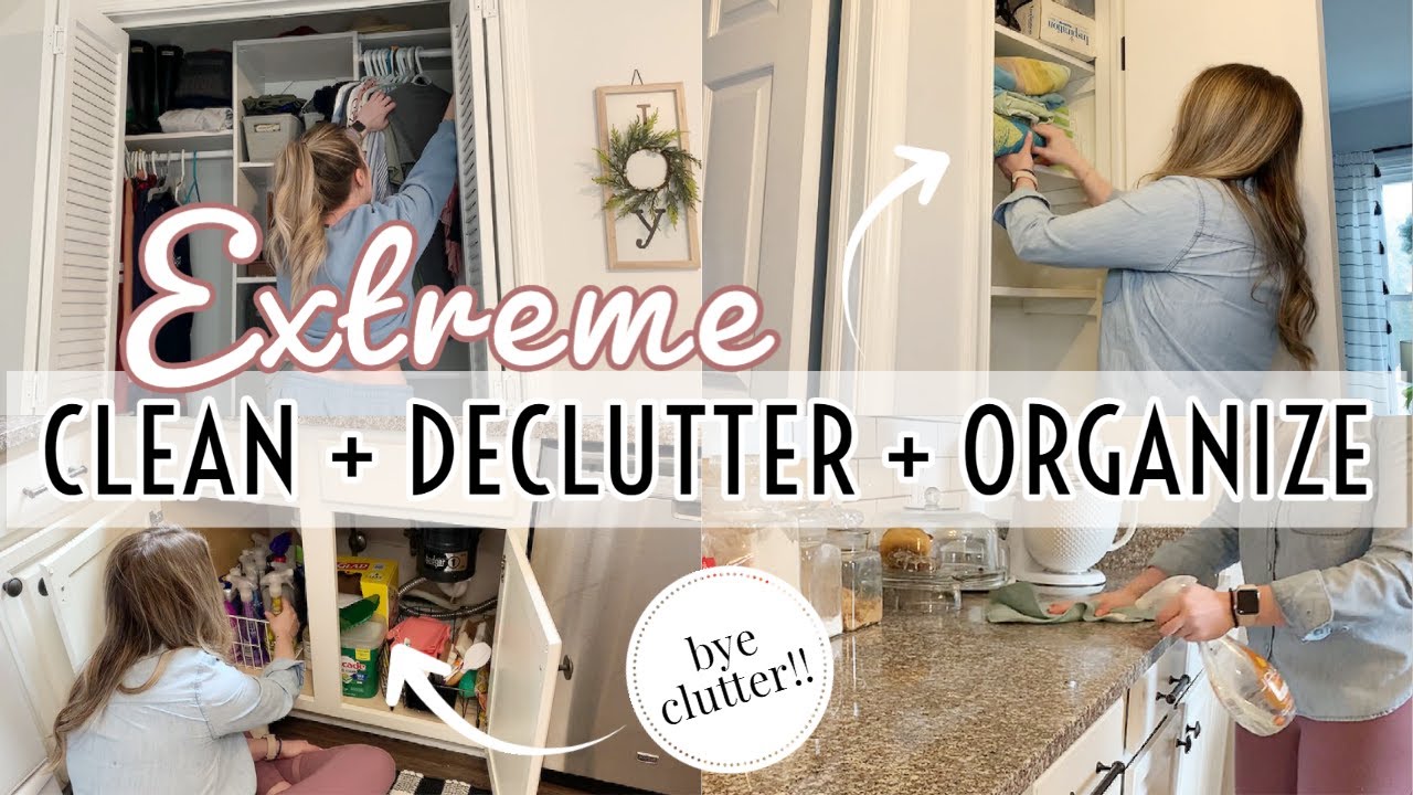 *NEW!* EXTREME 2 DAY CLEAN + ORGANIZE + DECLUTTER WITH ME | CLEANING ...