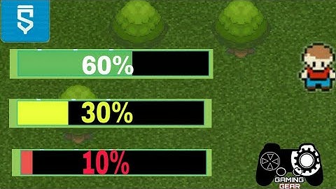 Sketchware rpg game update!! Health bar effect