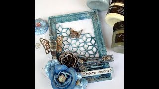 Frame with Texture paste Prima-Finnabair products