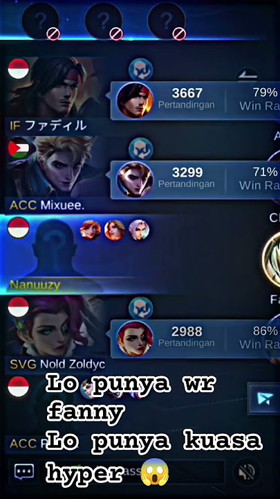 berapapun wr team lo 🗿 lo punya wr fanny lo punya kuasa #mlbb #mlbbxyz #fanny #nanuzy #fannymontage