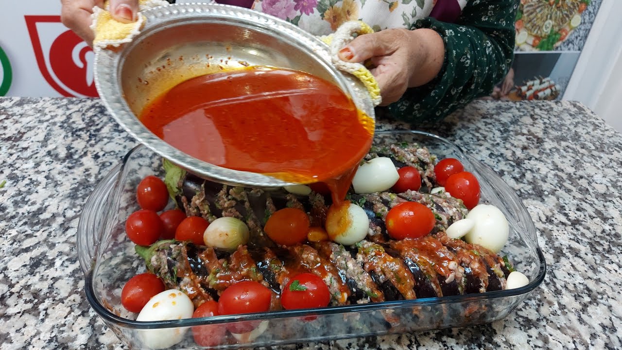Bugüne kadar yediğim en lezzetli patlıcan yemeği.  patlıcan yemeği tarifi