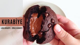Çikolatalı Kurabiye Tarifleri | Nutellalı Lava Kurabiye | Unsuz 3 Malzemeli Kurabiye