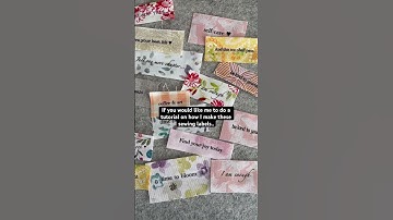 Are you interested to see how I make these sewing labels from fabric scraps?