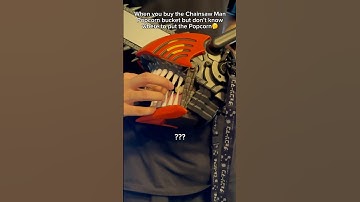 Where do you put the Popcorn in the Chainsaw Man Popcorn bucket?🍿😂#chainsawman #popcornbucket