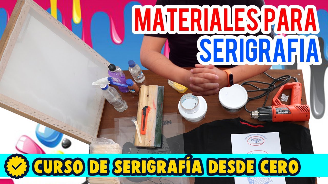 Materiales Para Serigrafia Introduccion Al Curso De Serigrafia