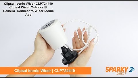 Clipsal Iconic Wiser CLP724419 | Clipsal Wiser Outdoor IP Camera | Connect to Wiser Iconic App