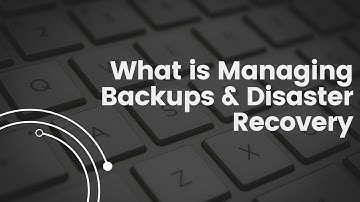 What is Managing Backups and Disaster Recovery #computernetwork  #itsupport #proffesional