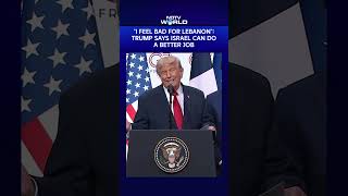 Trump Press Conference | "I Feel Bad For Lebanon": Trump Says Israel Can Do A Better Job