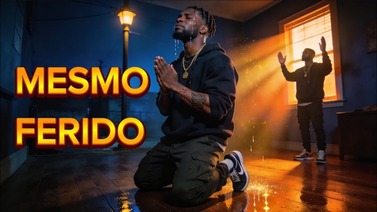 Mesmo Ferido Eu Oro 🙏 | Trap Gospel Motivacional