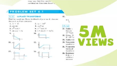 Erwin kreyzig advance engineering mathematics Ex.6.1 laplace hyperbolic function solved