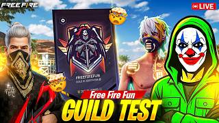 Live🔴GUILD TEST 😱1vs2😈 | Sabka Test Aaj🎯#freefirelive #freefirefun #freefireliveguildtest
