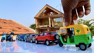 Unboxing Scale Model Auto Rickshaw | Swift  | Hyundai i20 | Toyota Innova | Ford EcoSport Cars |